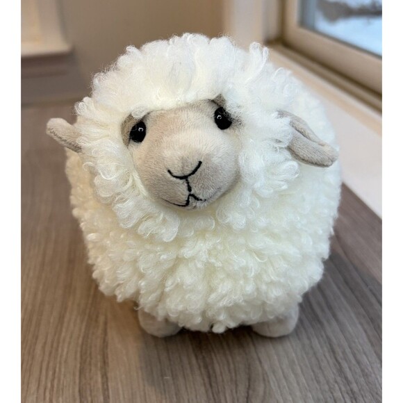 Jellycat London Small Cream Rolbie Sheep Plush Stuffed Animal Soft With Tags - Picture 1 of 11